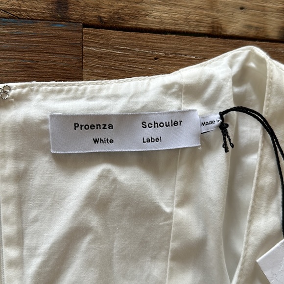 Proenza Schouler White Linnen Mini Dress Sz 4 **NWT** - Picture 6 of 12